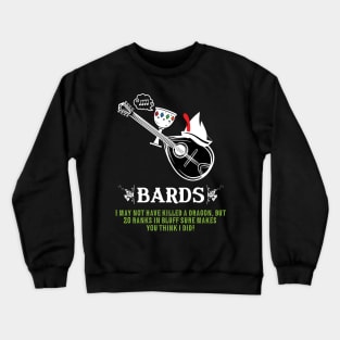 RPG Definition of Bards Crewneck Sweatshirt